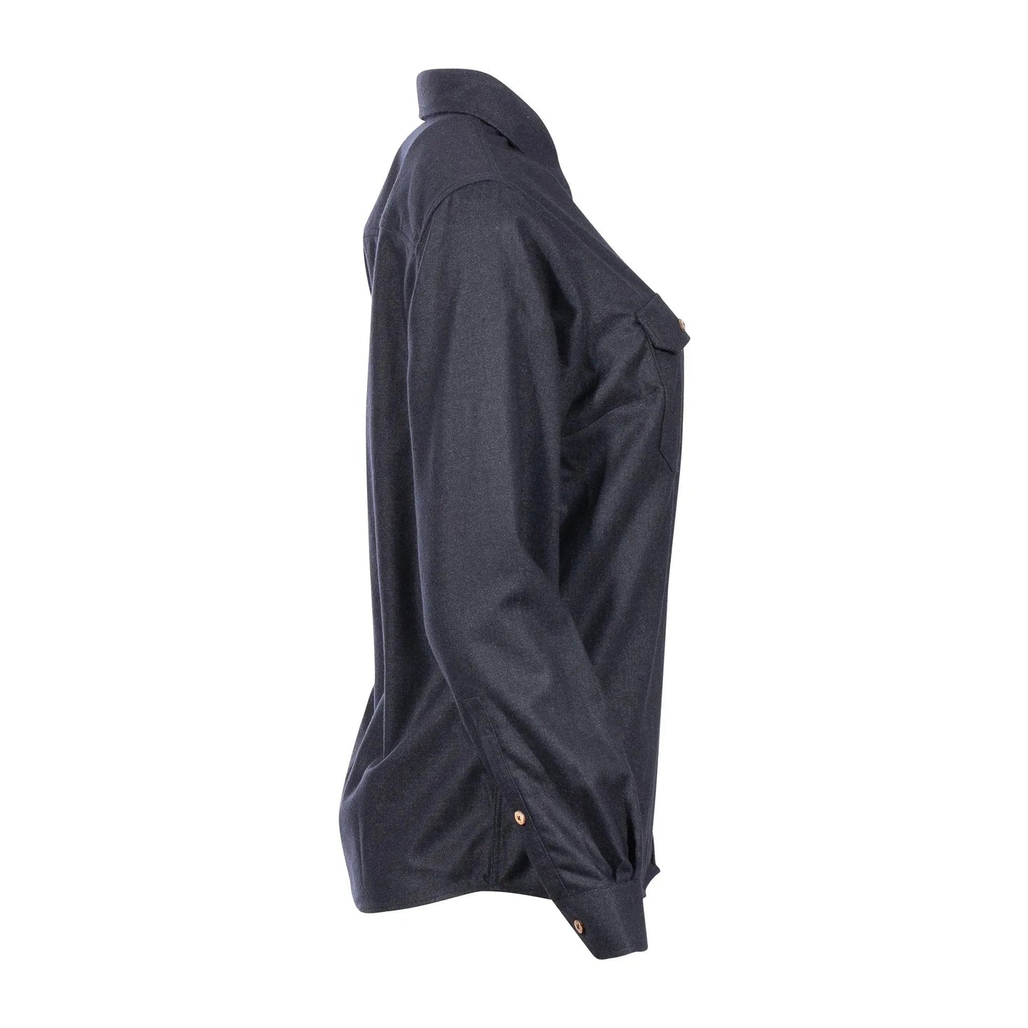 Hemd LeisureWool ReBorn dark grey melange Frauen