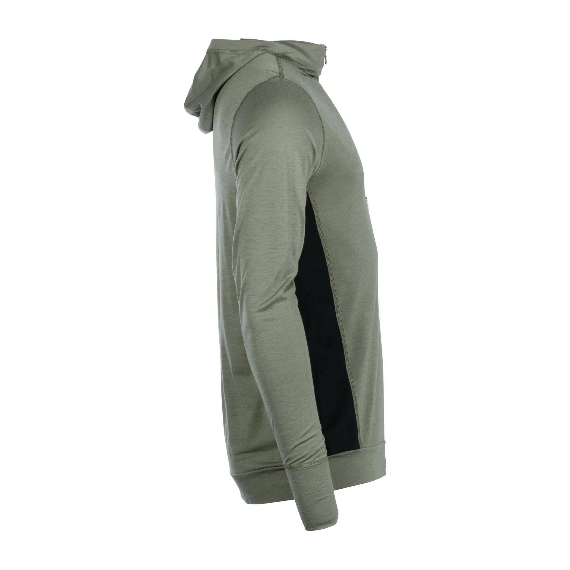 Hoodie LightWool ranger green jet black