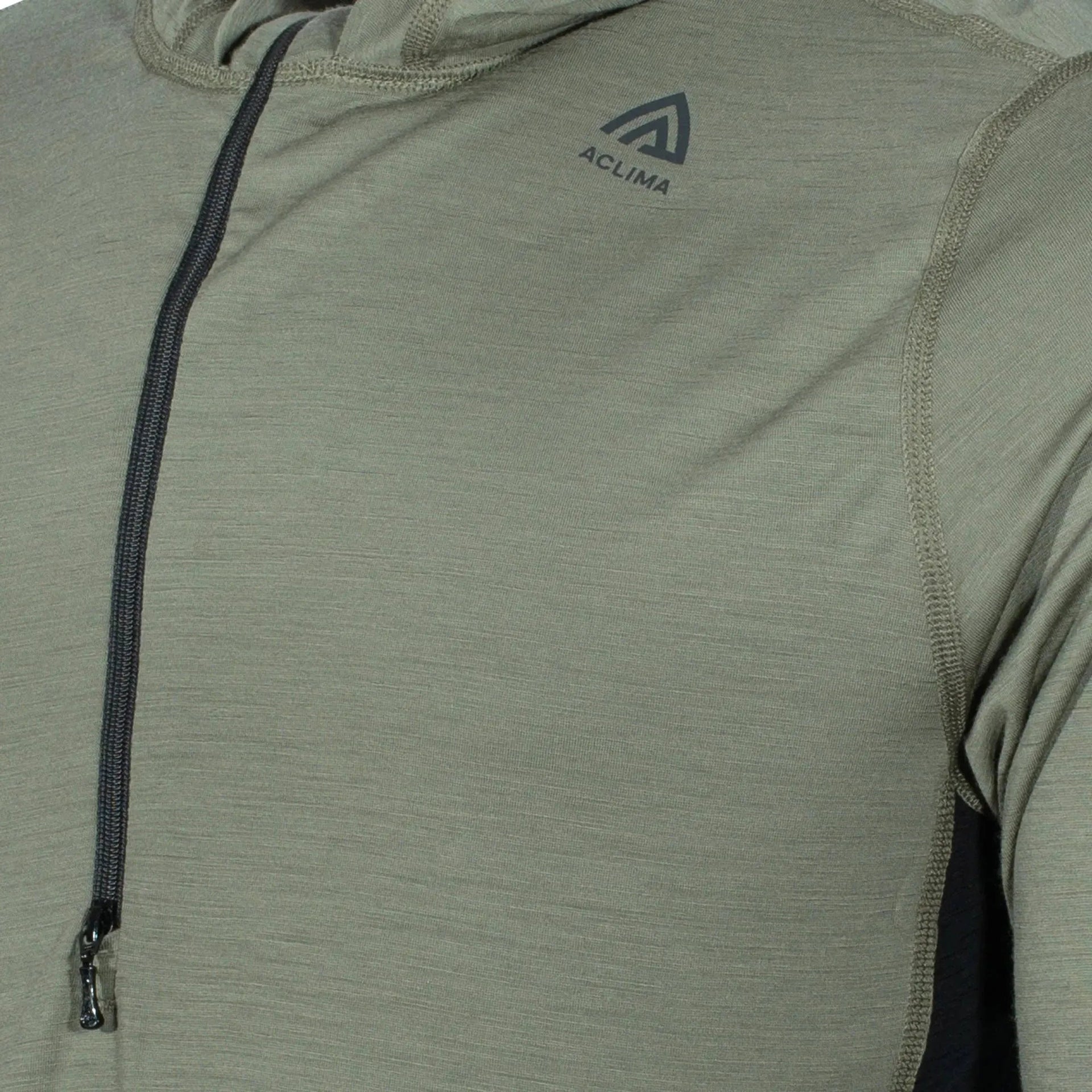 Hoodie LightWool ranger green jet black