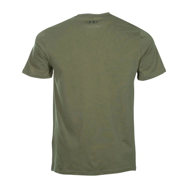 under-armour-t-shirt-sportstyle-left-chest-logo-oliv-ansicht-2