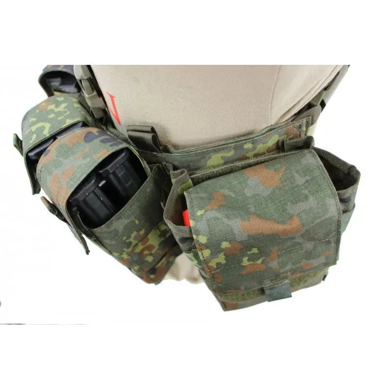 Chest Rig Nonmodular Split Front flecktarn