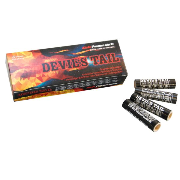 Zink Feuerwerk Devils Tail Sternbombette 15 mm 20 Stück