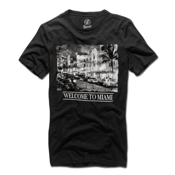T-Shirt Brandit Miami schwarz