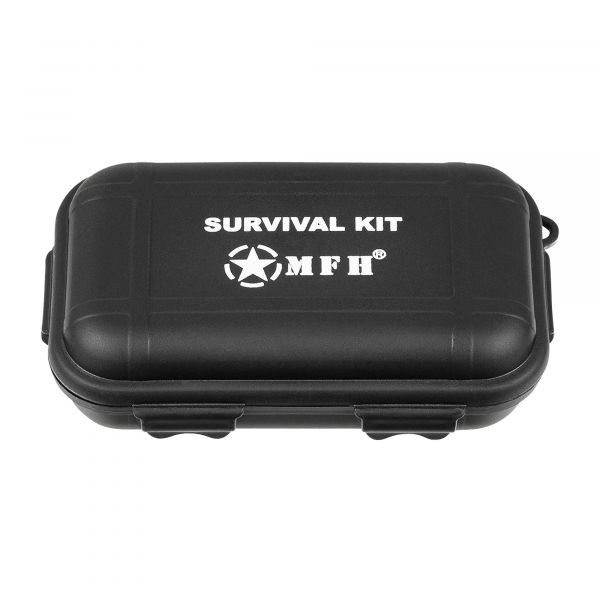 MFH Survivalkit Überlebensset klein 22-teilig schwarz