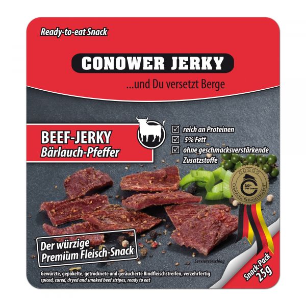 Conower Jerky Beef Bärlauch-Pfeffer 25 g