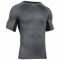 Under Armour Shirt HeatGear Printed grau schwarz