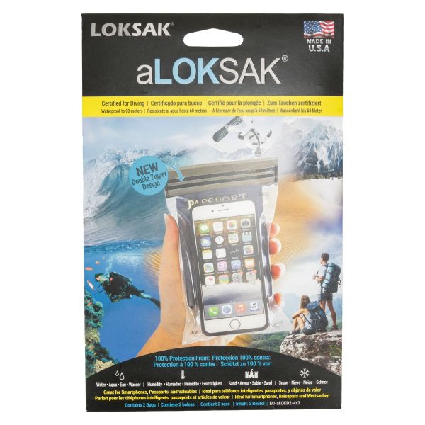 aLoksak 2-er Pack 10.2 x 16.5 cm