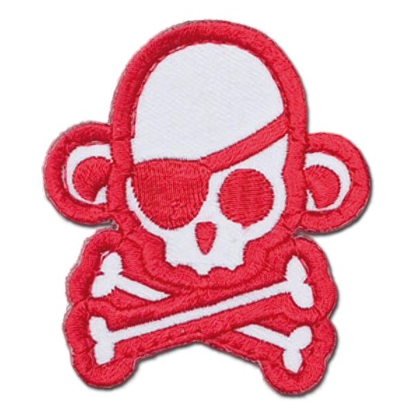 MilSpecMonkey Patch Skullmonkey Pirate rot weiß