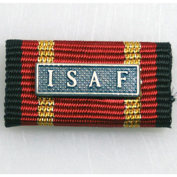 Ordensspange Auslandseinsatz ISAF silberfarben