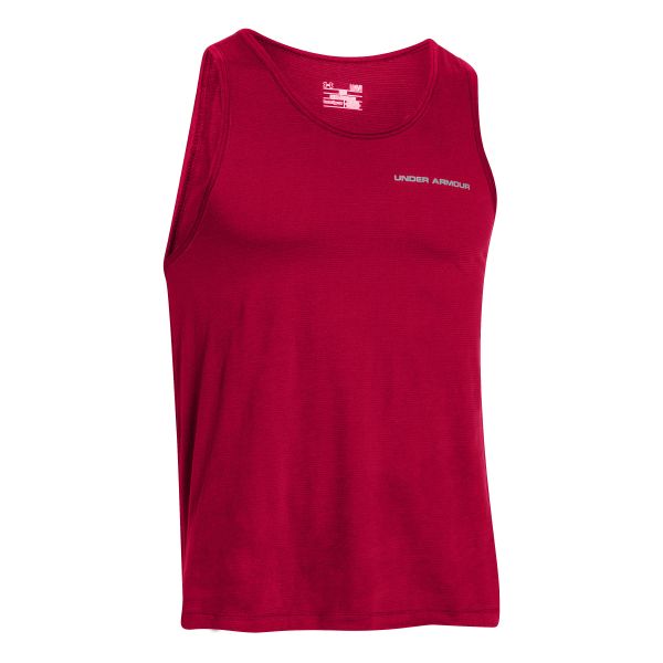 Under Armour Tank-Top Charged Cotton rot-grau