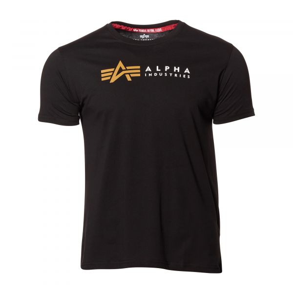 Alpha Industries T-Shirt Alpha Label schwarz
