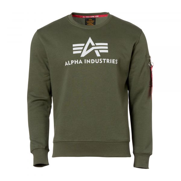 Alpha Industries Pullover 3D Logo Sweater II dark olive