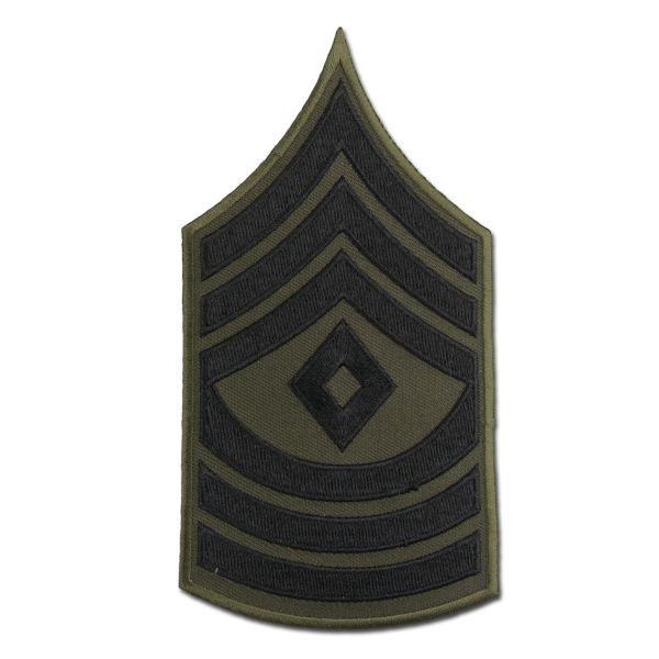 Rangabzeichen US Textil schwarz First Sergeant