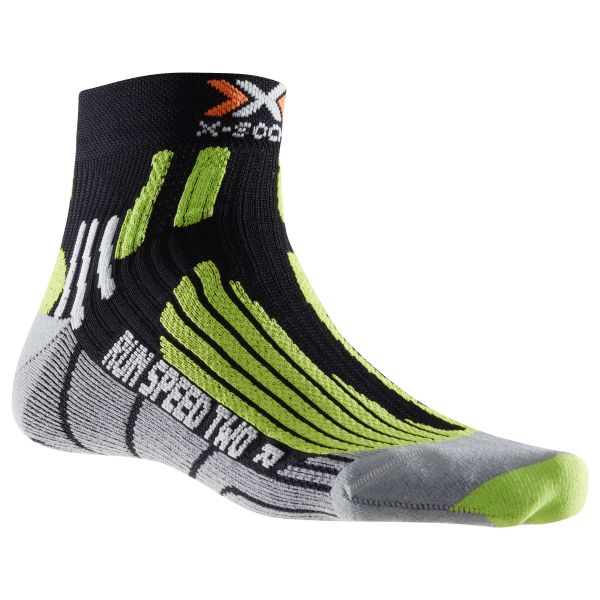 X-Socks Socken Run Speed Two schwarz grün
