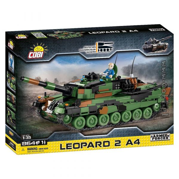 Cobi Bausteinset Panzer Leopard 2A4 864 Teile 1 Figur