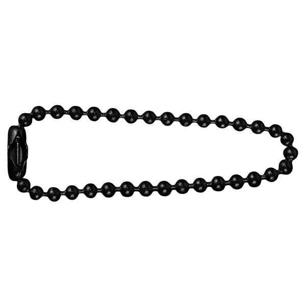 Halskette für Erkennungsmarke 11cm Edelstahl schwarz
