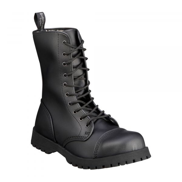 Boots & Braces Stiefel 10-Loch Vegetarian Winter schwarz