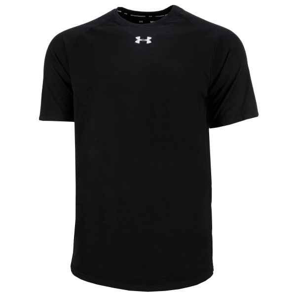 Under Armour Shirt Charged Cotton SS schwarz