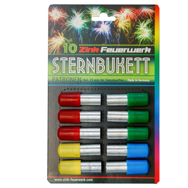 Zink Feuerwerk Sternbukettpatronen 10 Stk.
