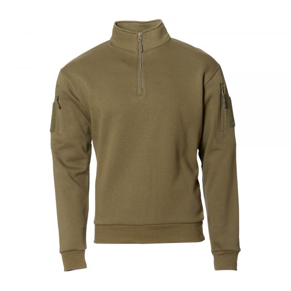 Mil-Tec Tactical Sweatshirt mit Zipper ranger green