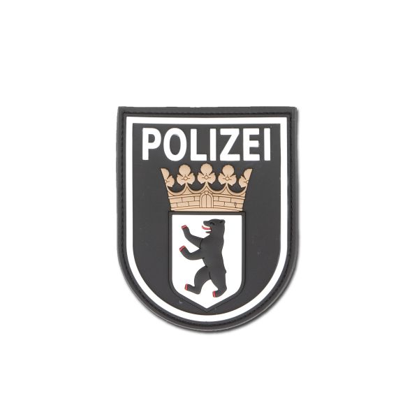 3D-Patch Polizei Berlin schwarz