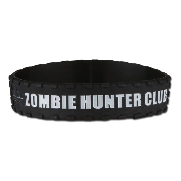 Silikonarmband Zombie Hunter Club schwarz