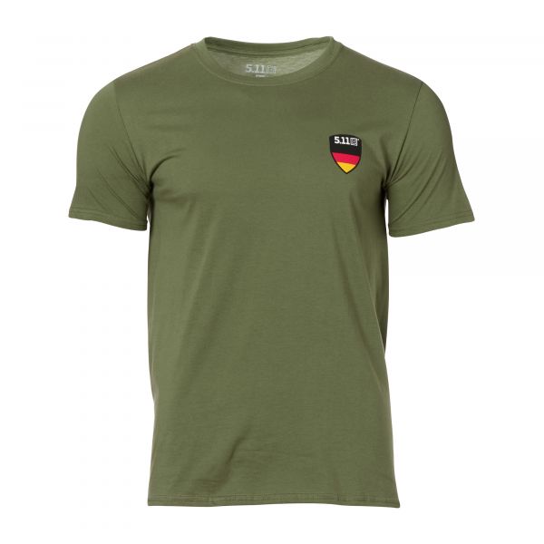 5.11 T-Shirt Flag Shield Deutschland military green
