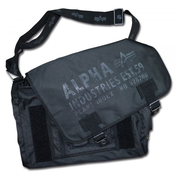 Alpha Industries Cargo Oxford Courier Bag schwarz