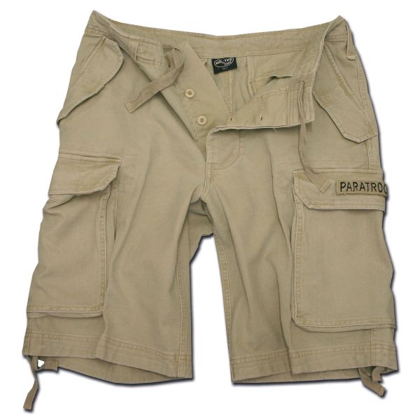 Paratrooper Shorts Mil-Tec washed khaki