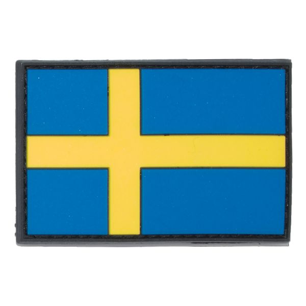 3D Rubberpatch Flagge Schweden bunt
