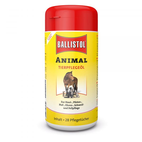 Ballistol Tücher-Spenderbox Animal inkl. 28 Pflegetüchern