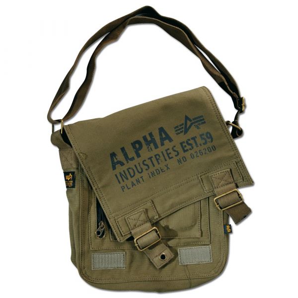 Alpha Industries Cargo Canvas Utility Bag oliv