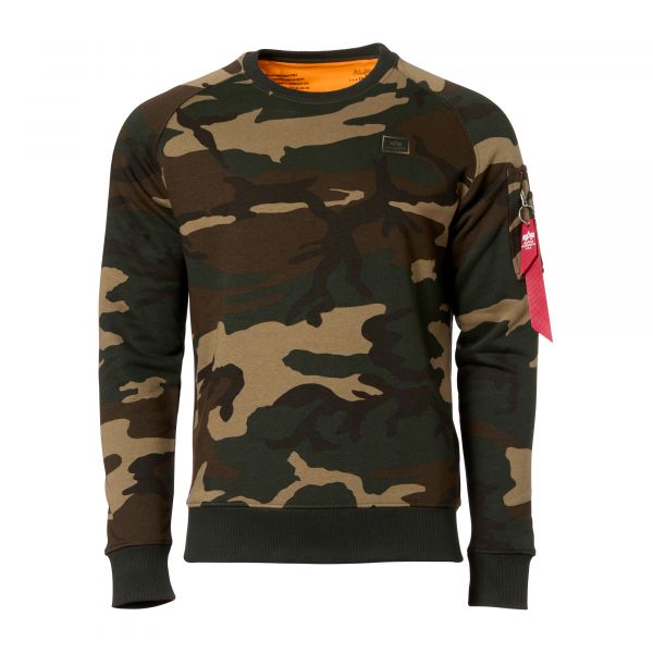 Alpha Industries Pullover X-Fit Sweat Camo woodland camo 65