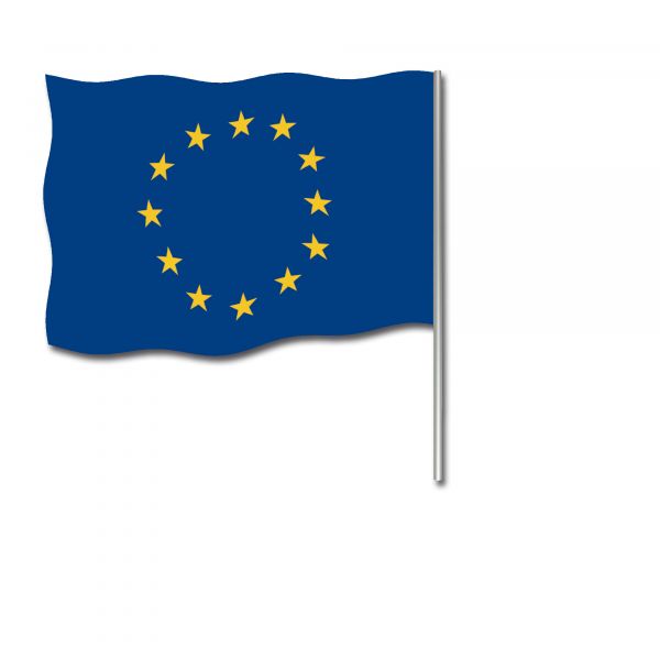 Handflagge 45x30 Europa