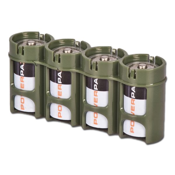 Batteriehalter Powerpax 4 x C4 oliv