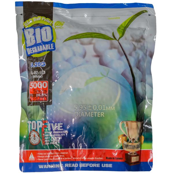 G&G Bio Airsoft BBs 6 mm 0.2 g 5000 Stück weiß