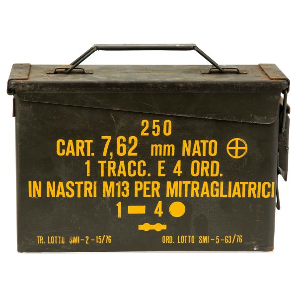 US Munitionskiste M2A1 Cal.50/5.56 Metall AMMO BOX Armee MUNIKISTE MITTEL 