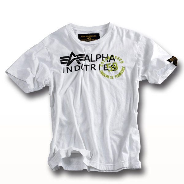 T-Shirt Alpha Gum Print weiß