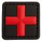 TAP 3D Patch Red Cross Medic blackmedic 25 mm