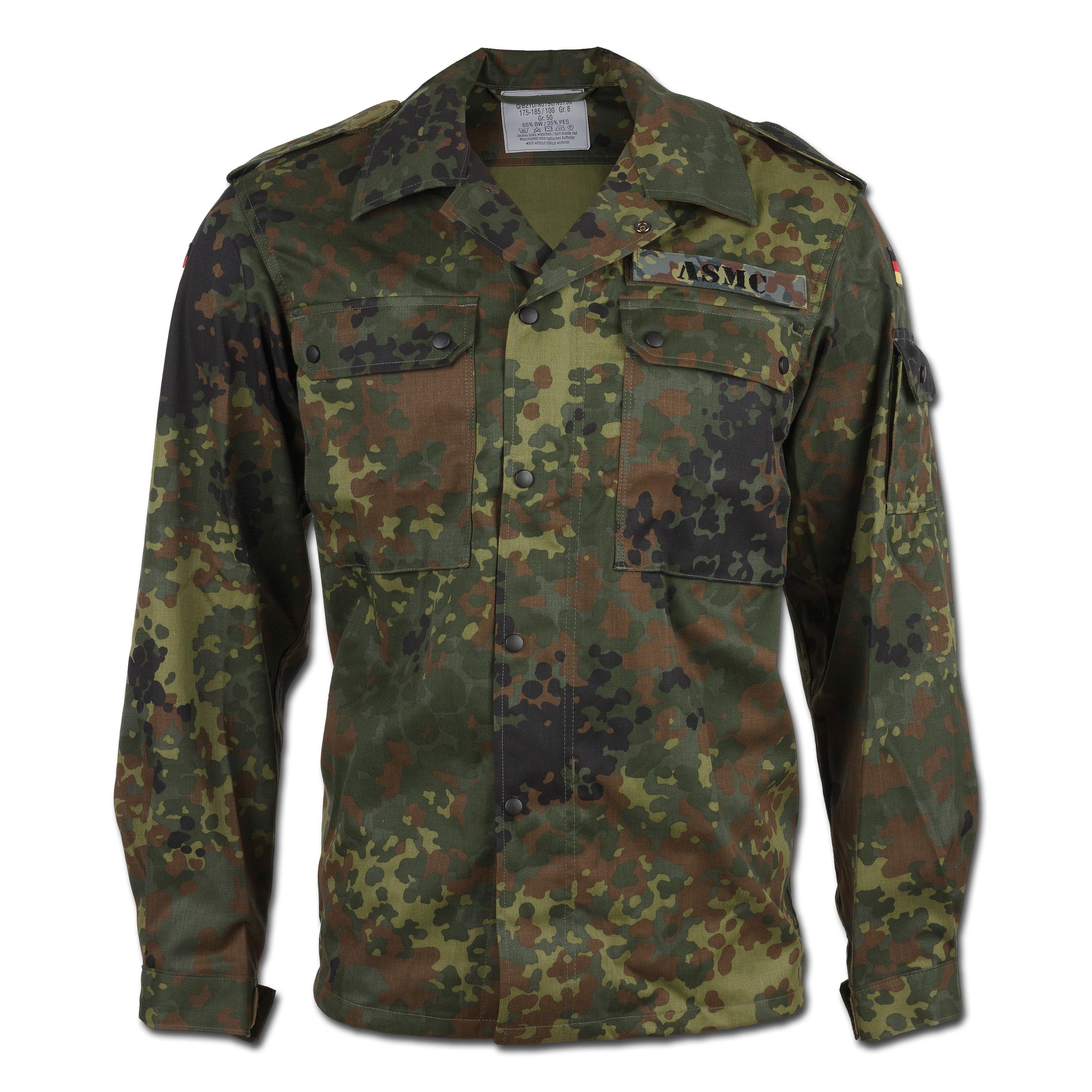 Original Bundeswehr Feldbluse Flecktarn BW Bluse Hemd Jacke