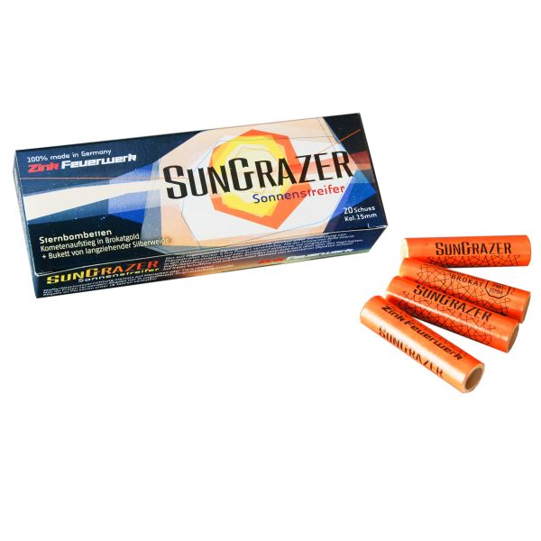 Zink Feuerwerk SunGrazer Sternbombette 15 mm 20 Stück