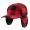 Brandit Mütze Lumberjacket Wintercap rot schwarz