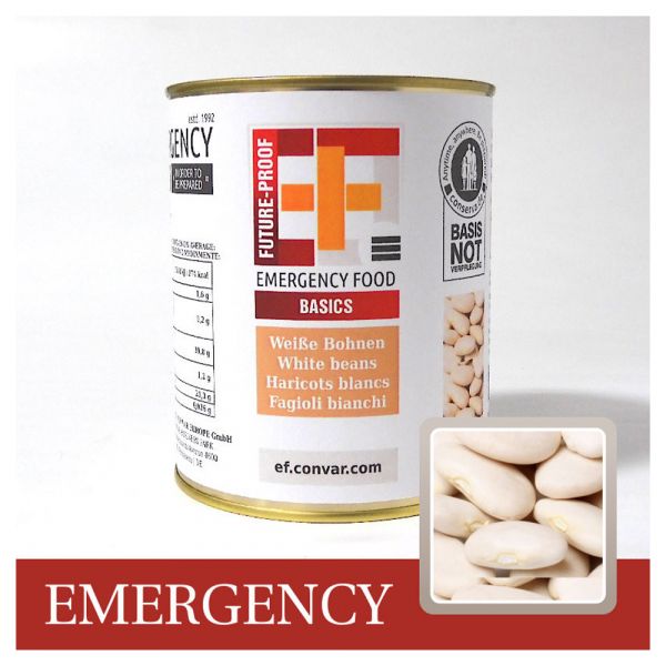 EF Emergency Food Basics Weise Bohnen