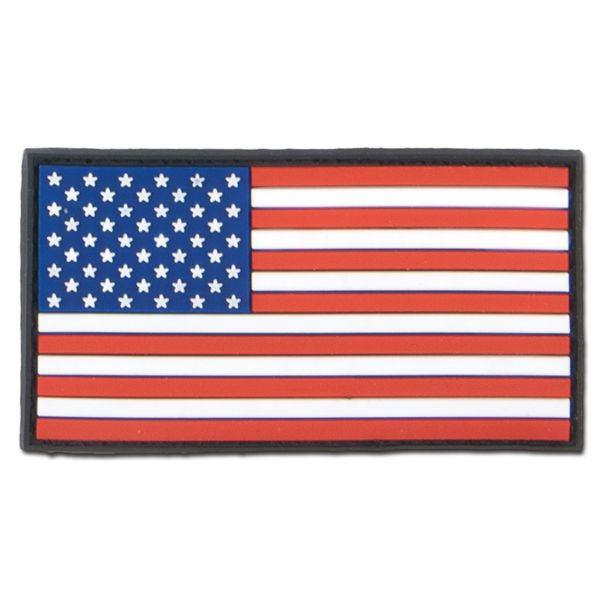 3D-Patch USA Fahne bunt