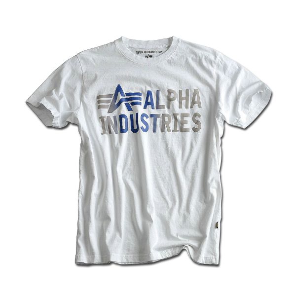 T-Shirt Alpha Industries Basic Print 3 weiß