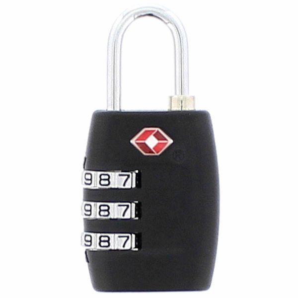 TSA Gepäckschloss Bügel Zahlencode 3-stellig schwarz