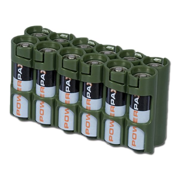 Batteriehalter Powerpax 12 x AA oliv