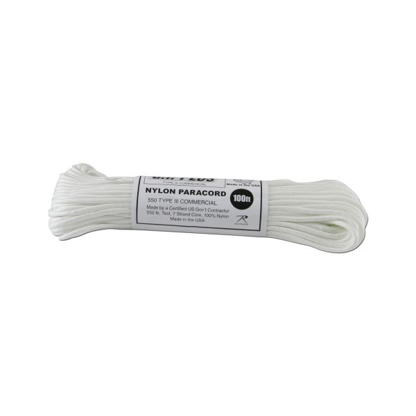 Paracord 550 lb weiss 100 ft. Nylon