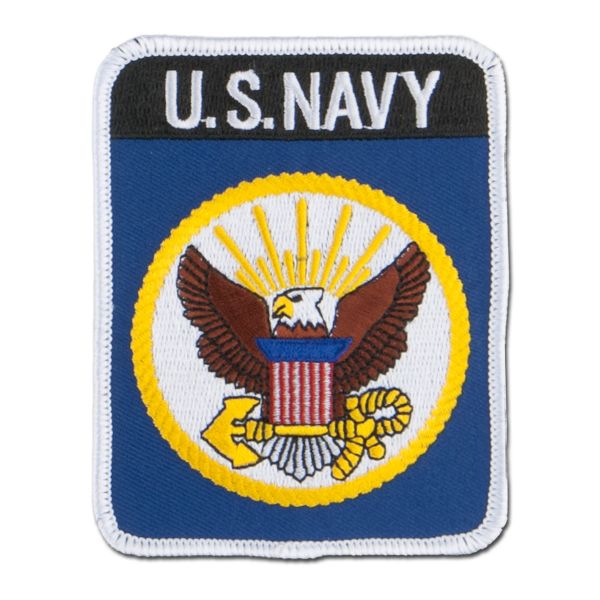 Abzeichen US Textil Navy rechteckig