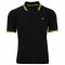 Alpha Industries Polo-Shirt Twin Stripe II schwarz gelb